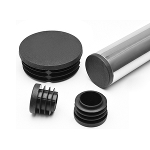 Tapón Redondo Negro para Tubos, Cubre Orificios de Muebles, Protector de Patas de Mesa y Silla - Product Image 2