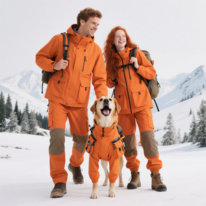 Joymay 2025 personnalisé correspondant chien et humain sweats à capuche fabrication personnalisée 100% coton ensembles assortis pour maman et chien toutes races - Product Image 5