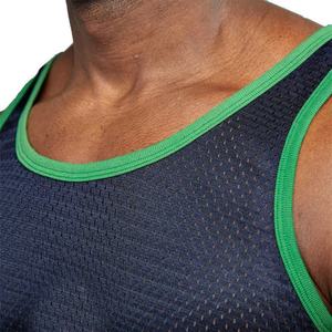Newest Custom Private Label Men's Gym <b>Top</b> <b>Sleeveless</b> Sports Tank <b>Top</b> Polyester Spandex Mesh Casual Men Tank <b>Tops</b> - Product Image 5
