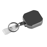 Nuevo Diseño: Portacredenciales Cuadrado de 4cm con Mosquetón Resistente para Deportes al Aire Libre