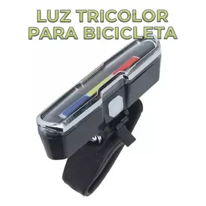 Kit luce per bicicletta tricolore confezione da 2 con 4 ore di utilizzo - Product Image 4