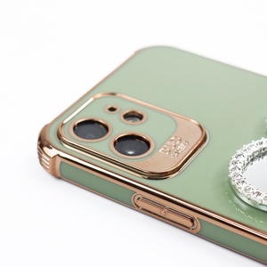 Tình Yêu Hình Gương Bling Kim Cương Long Lanh Sang Trọng Bóng Điện Thoại Trường Hợp Bìa Cho <span class=keywords><strong>Iphone</strong></span> 1112 Mini Pro Max XS XR - Product Image 6