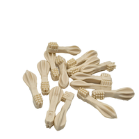 Friandises pour chiens en forme de brosse, saveur lait, à base d'amidon de maïs, pour un nettoyage dentaire en profondeur, la santé de la peau et du pelage, sans céréales, riches en protéines