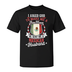 Camiseta de aniversario para esposa con la frase 'I Love My Mexican Husband' - Product Image 2