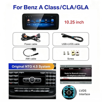 Para Mercedes-Benz Clase A W176/GLA X156 NTG4.5, Pantalla de 10.25 Pulgadas, Android 14, 8 Núcleos, 8+128GB, CarPlay Inalámbrico, Android Auto, GPS