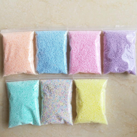 Manik-manik Busa Polistirena Warna Pastel Terlaris dari Produsen, Ukuran Dua hingga Empat mm, untuk Pembuatan Slime, Permainan Sensorik, dan Kerajinan