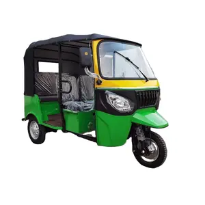 Three Wheel Gas Powered Tourist Vehicle Tricycle Adult Transport Rickshaw