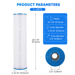 Cartucho de Filtro para <span class=keywords><strong>Piscina</strong></span> y Spa TSPK C-4975, Material de Poliéster/PET, Fácil Instalación - Product Image 4