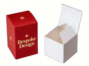 Boîte en carton auto-érectible personnalisée avec logo imprimé, en matériaux recyclés, pour vitamines, gommes, protéines naturelles et pilules. - Product Image 1