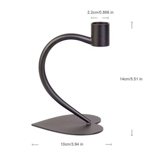 Candelabros Metálicos Románticos en Forma de Corazón, Decoraciones para Bodas, Adornos para Cenas a la Luz de las Velas del Día de San Valentín, Artesanías Metálicas de Lujo - Product Image 6