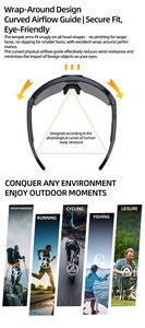 Lunettes Intelligentes HOMI Q01 8MP pour Sports de Plein Air avec Stabilisation, <span class=keywords><strong>Traduction</strong></span>, Enregistrement Vidéo 1200P et Reconnaissance d'Images 1080P - Product Image 6