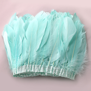 1M Nhuộm 13-18Cm Lông Ngỗng Trắng Ngỗng Bất Ngỗng Ribbon Rìa Cho DIY Thủ Công May Tẩy Trắng Mô Hình Váy Váy Chất Liệu - Product Image 3