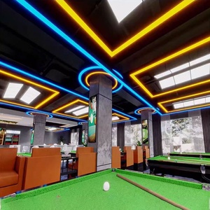 Hình chữ nhật hồ bơi bảng đèn Snooker trang trí chiếu sáng treo đèn phòng bi-a vuông LED tuyến tính trần ánh sáng mặt dây chuyền - Product Image 3
