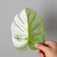 Feuille de Monstera artificielle de 18 cm, couleur personnalisée, très tendance, pour décoration murale