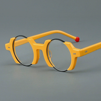 Lunettes rondes en acétate de haute qualité MS YL9605 pour femmes, montures sensorielles faites à la main, lunettes de lecture de luxe légères, artisanat