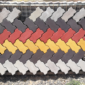 zigzag paving stone mold pvc interlocking concrete paver plastic mould