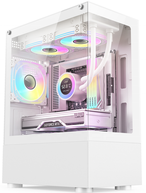 MEIJI Casing PC Gabinete de PC Desktop Computer Case PC Case MATX Gaming Chassis