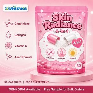 Capsule per la Luminosità della Pelle 4-in-1 all'Ingrosso: Glutatione, Collagene e <span class=keywords><strong>Vitamina</strong></span> <span class=keywords><strong>C</strong></span> - 30 Capsule Integratore Alimentare OEM Private Label - Product Image 1