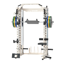 SNODE Commercial Smith Machine Tout-en-un Power Rack Crossover à câbles Équipement de musculation Station d'entraînement Squat et Banc de Musculation