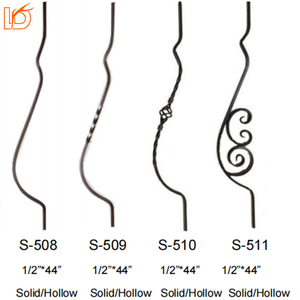 Оптовая продажа, высококачественный круглый Балконный забор, Кованые балясины для наружного применения - Product Image 6