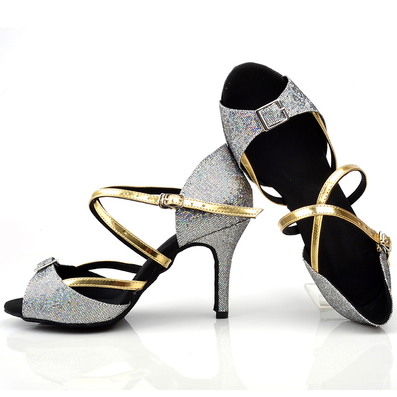 Women Tango Salsa Rumba Ballroom Sexy Shoes Ladies High Heels Ladies Latin Dance Shoes