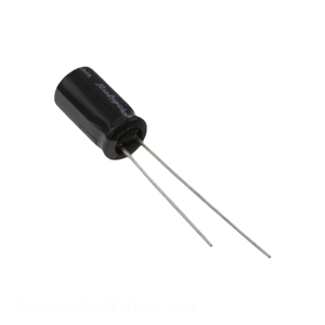 ตัวเก็บประจุ250PK4.7MEFCTA6.3X11 uF 20% 250V แบบเรเดียล4.7 uF รูผ่านช่องใส่สารส้ม4.7 uF - Product Image 1