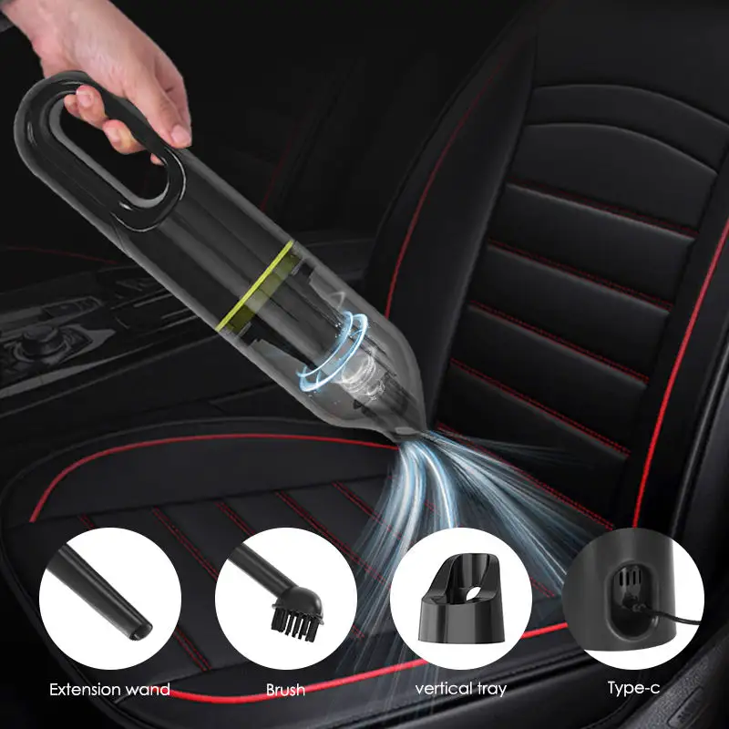 12V 4500pa 12 DC Powerful Strong Suction Rechargeable Cordless Portable Wireless Car Vacuum Cleaner home