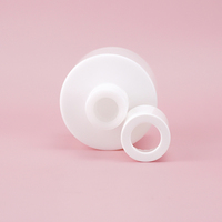 Bouteille vide de forme ronde de 100ml pour diffuseur de parfum en verre opale blanche avec bouchons et bouchons