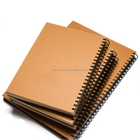 Logo personnalisé A4 Spirale Pages Noires Carnet de Croquis Cahier Scolaire Palnner Cuadernos Journal