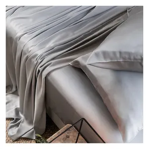 Literie de maison taille double, draps à poches profondes, housse pour matelas et taies d'oreillers, 100% Fiber de bambou, parure de lit pour toutes les saisons, 3 pièces