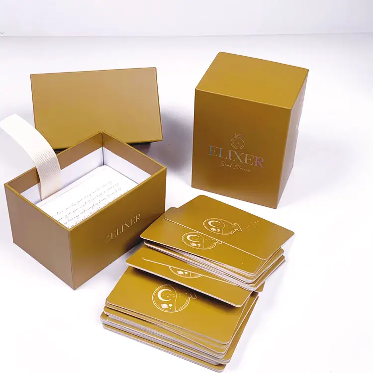 Full Color Goedkope Custom Kaartspel Maken Stijve Dozen Verpakking Kaartdekken Afdrukken