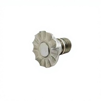 MUTU Custom CNC Machined Alloy Steel Flower-Shaped Knob Nut Permukaan Halus Dipoles Pengikat Ulir Khusus Perlengkapan Mekanis