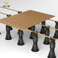 JNZ Support de terrasse bon marché Accessoires de sol Support de pavé de toit d'immeuble de bureaux Socles en plastique réglables en hauteur pour carreaux
