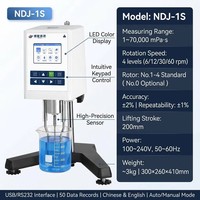 Viscosímetro Digital Rotacional Jingfei NDJ-1S 1-1x10^5mpa.S para Cosméticos, Productos Químicos y Laboratorio