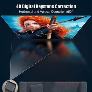 Proyector LED Inteligente Mejorado, 1080P Full <span class=keywords><strong>HD</strong></span>, 4500 Lúmenes, <span class=keywords><strong>650</strong></span> ANSI, Zoom Eléctrico, Contraste 4000:1, Enfoque Automático Android, Cine en Casa - Product Image 5