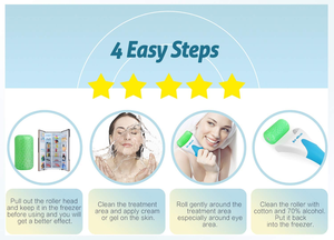 RubyFace الوجه تدليك دوارة منعشة للوجه الجليد مدلك الوجه ومانع تجاعيد البشرة الوجه دوارة منعشة - Product Image 5