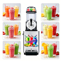 Macchina per Slush Diretta dalla Fabbrica 12L 2.1KW, Distributore Commerciale CE R290 in Acciaio Inossidabile per Bevande Congelate al Latte