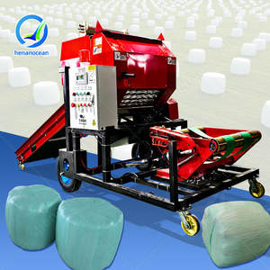 OCEAN Empacadora De Heno Manual Industrial 100kg Hay Maize Wet Silage Round Baler Film Wrap Machine - Product Image 1