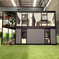 Maison conteneur pliable de luxe avec 3 chambres, extensible de 20 pieds, intégrée et multi-chambres