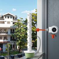 Système de tour hydroponique bricolage à 11 couches avec pompe automatique de 44 trous de plantation pour petites fermes et jardins de balcon