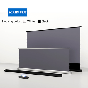 จอโปรเจคเตอร์แบบยกอัตโนมัติสำหรับโฮมซีเนม่า รุ่น Floor up SCREEN PRO 3C สีเทาด้าน ป้องกันรอยขีดข่วน พร้อมรีโมทคอนโทรล ขายตรงจากโรงงาน - Product Image 3