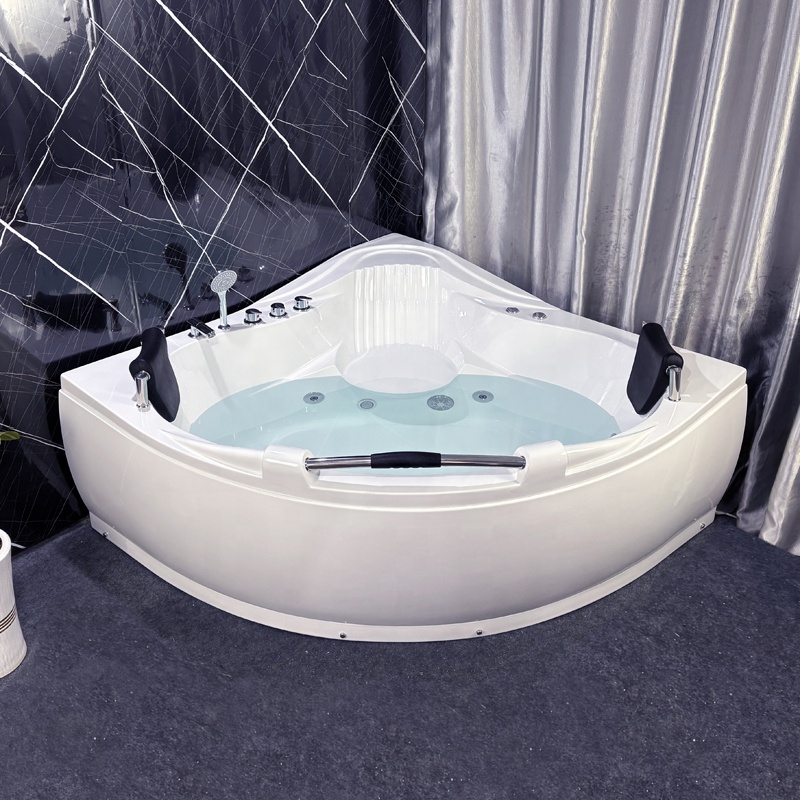 Заводская дешевая цена Угловые водовороты Jacuzz угловая ванна 2 человека гидромассажная Ванна гидромассажная ванна спа открытая гидромассажная Ванна