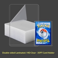 Картхолдер Henwei 35pt из ПУ кожи и пластика для PTCG, Yu-Gi-Oh, Magic the Gathering, жесткий защитный чехол для карт