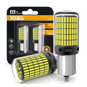 YOBIS 4014 150SMD t20 1156 bombillo lâmpadas led ultra brilhantes 1157 p215w bay15d led 7440 luz led branco 7443 drl lâmpadas de sinalização