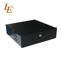 Boîtier de sécurité DVR 18x18x5 pouces avec ventilateur, en métal noir, protection IP20, capacité de charge 60 kg, enregistreur vidéo numérique mobile NVR en stock