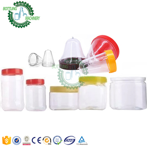 Automatic 2 Cavity 45-120mm 400ml Tea Milk Dried Food Bottle Jerry Can Wide-mouth Neck PET Jars Blow Molding Machine Machinery
