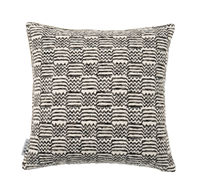 Housse de coussin géométrique moderne, noir, gris, blanc, jacquard, pour canapé, salon, décoration de la maison