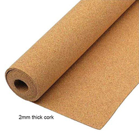 24x48 pouces 2mm panneau de liège naturel feuille de liège tableau d'affichage rouleaux de liège