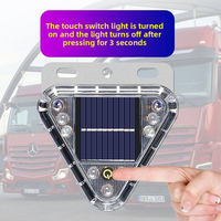 Neue LED Solar-Warnblinkleuchte für Autos und Motorräder – Anti-Heckkollisions-Stopper 12V/24V – Kabellose Anbringung für Breitenmarkierungen