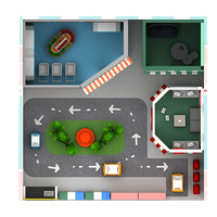 Maison de jeu pour enfants aux couleurs vives, structure robuste, divertissante et éducative, zone de jeu intérieure, équipement de terrain de jeu intérieur